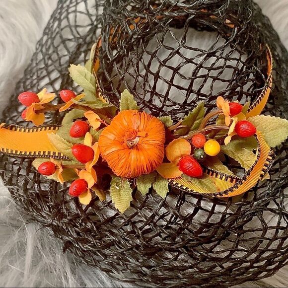 Wicker Witch’s Hat Tabletop Decor - Picture 2 of 4